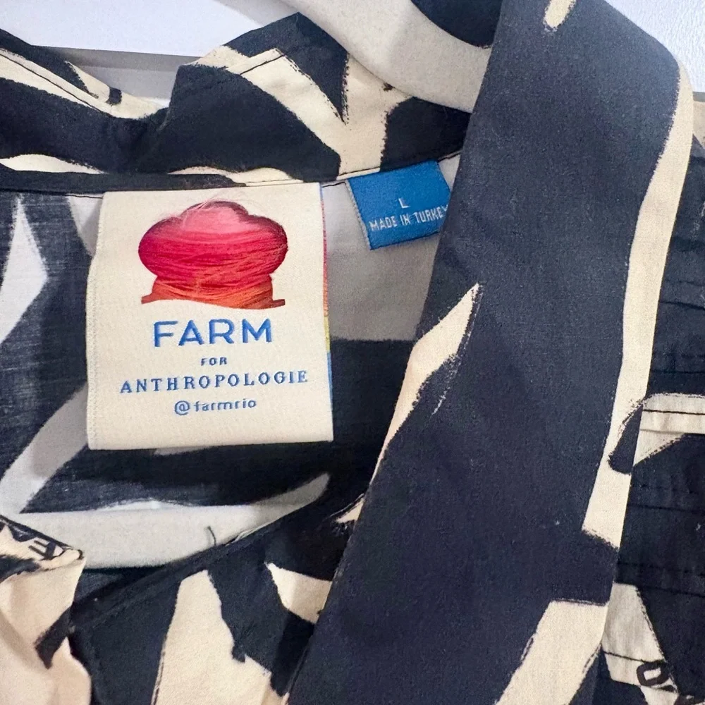 Farm Rio x Anthropologie Puff-Sleeve Graphic Blouse - Picture 5 of 5